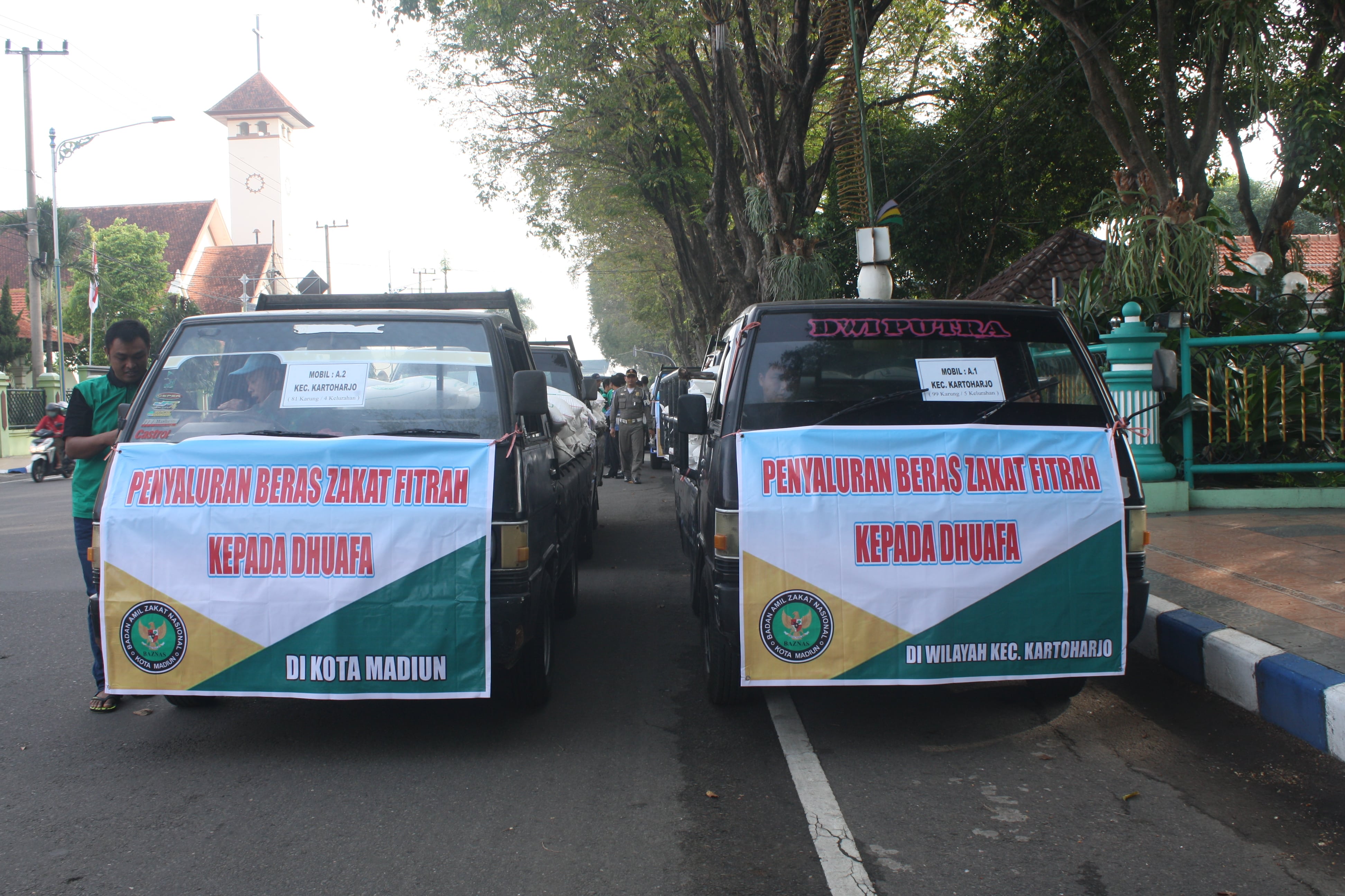 BAZNAS KOTA MADIUN SALURKAN 18,06 TON BERAS ZAKAT FITRAH